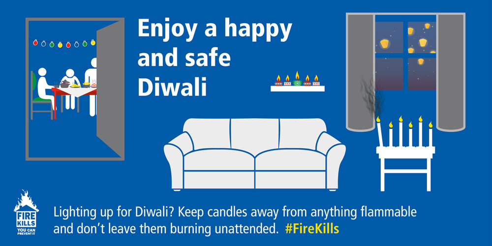 Keep safe when celebrating Diwali